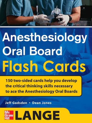 cover image of Anesthesiology Oral Board Flash Cards